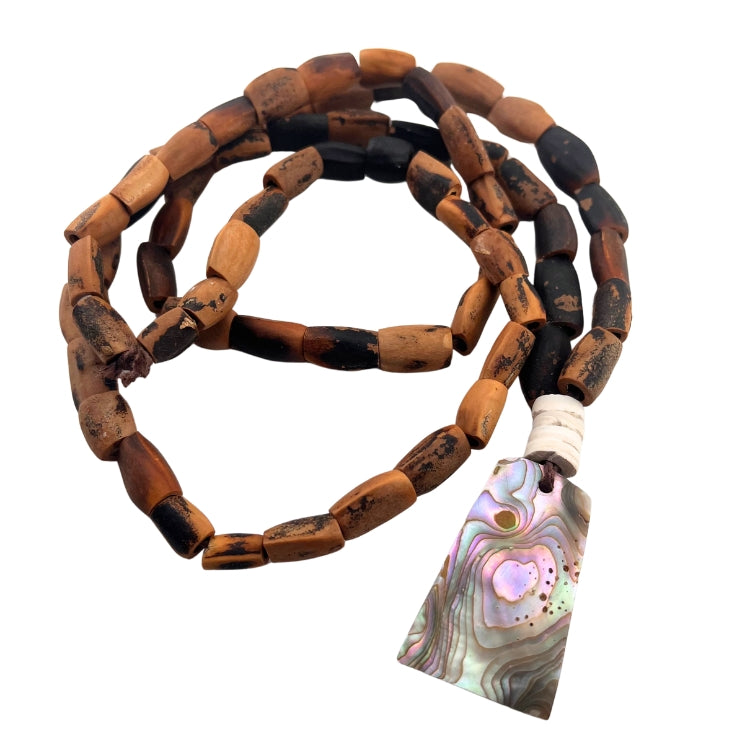 Abalone And Pinenut Necklace - 150