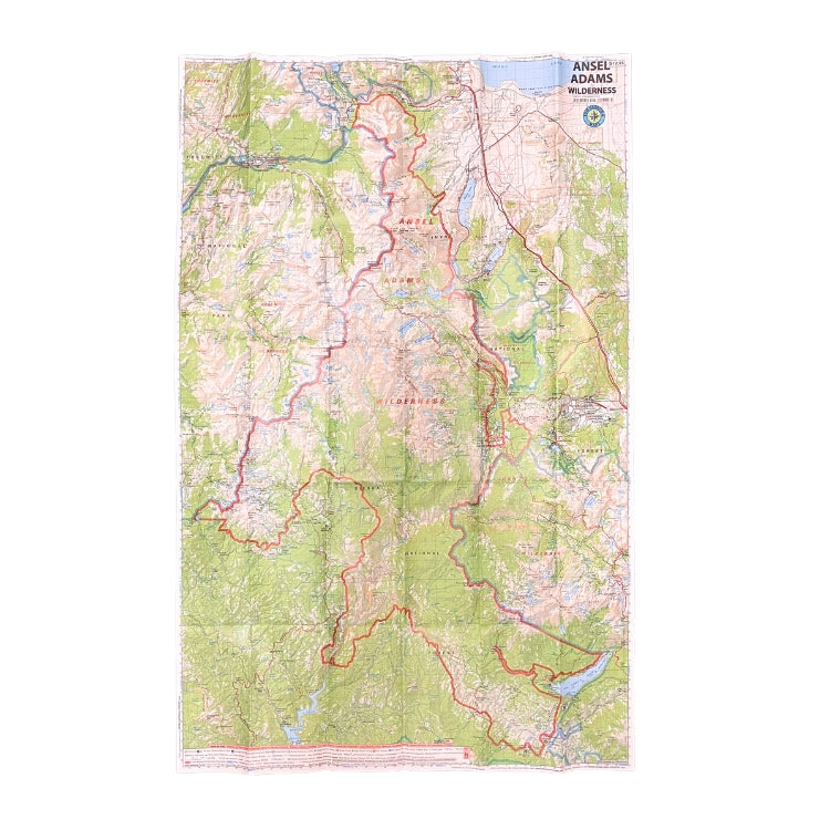 Ansel Adams Wilderness Map 2020