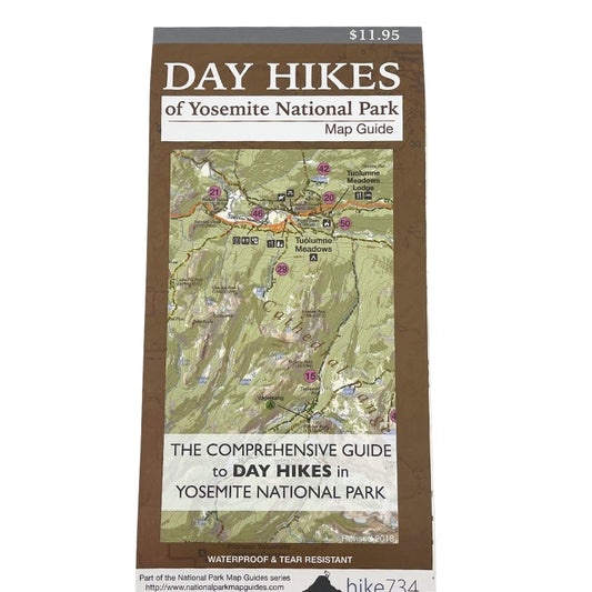 Day Hikes of Yosemite National Park Map