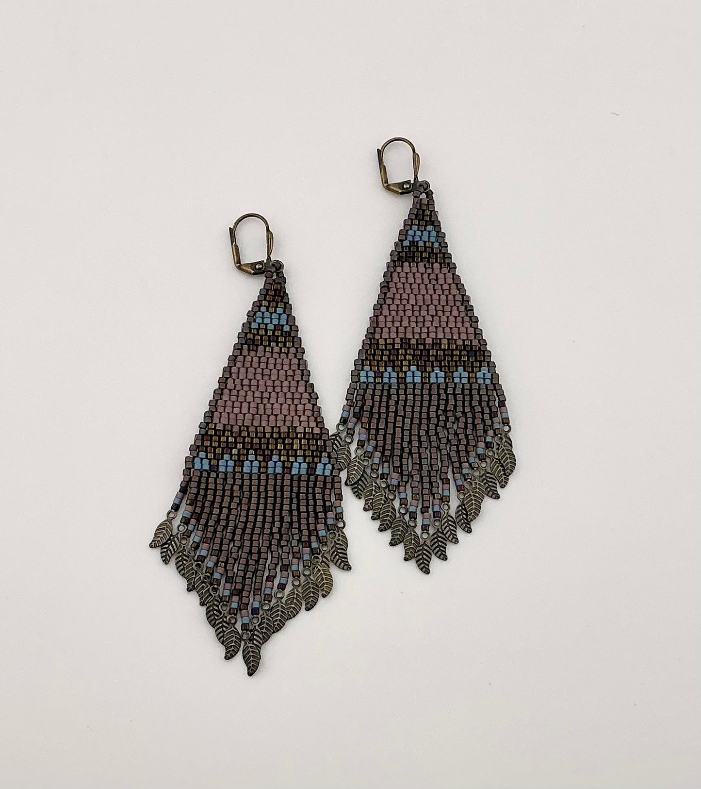 Large Beaded Earrings - 100