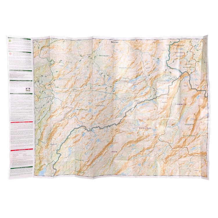 Yosemite NW Trails Illustrated: Hetch Hetchy Reservoir Topographical Map