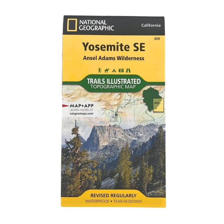 Yosemite SE Trails Illustrated: Ansel Adams Wilderness Topographical Map