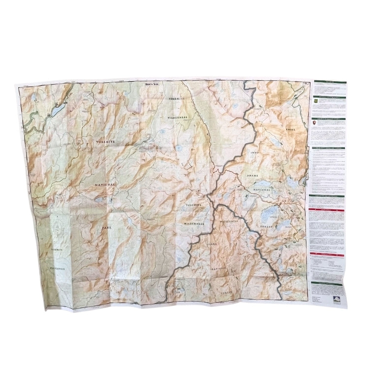 Yosemite SE Trails Illustrated: Ansel Adams Wilderness Topographical Map