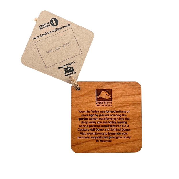 Yosemite Valley Topo Ornament