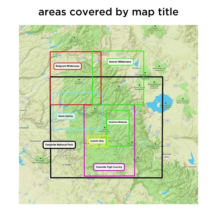 Tom Harrison Yosemite National Park Map - 2026