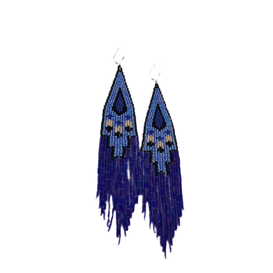 Large Beaded 4 to 6 Inch Earrings - 120