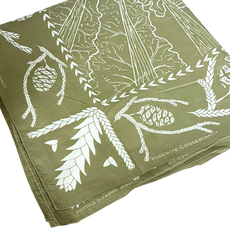 Mariposa Grove Bandana - Olive