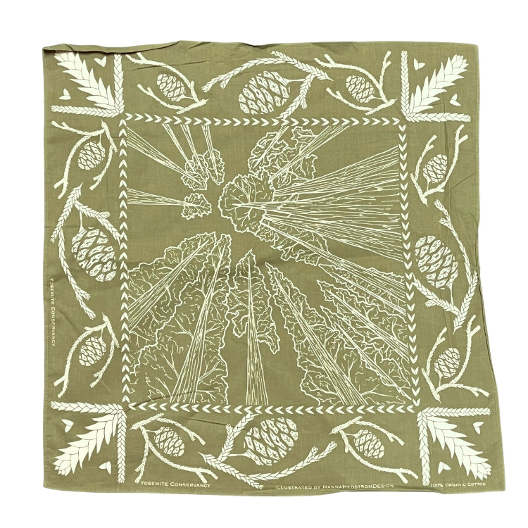 Mariposa Grove Bandana - Olive