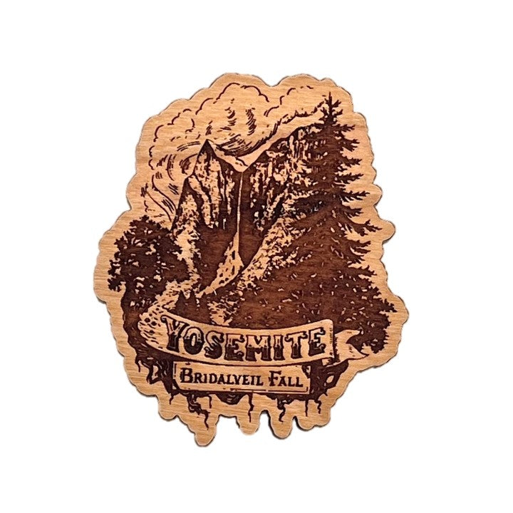 Bridalveil Wooden Magnet