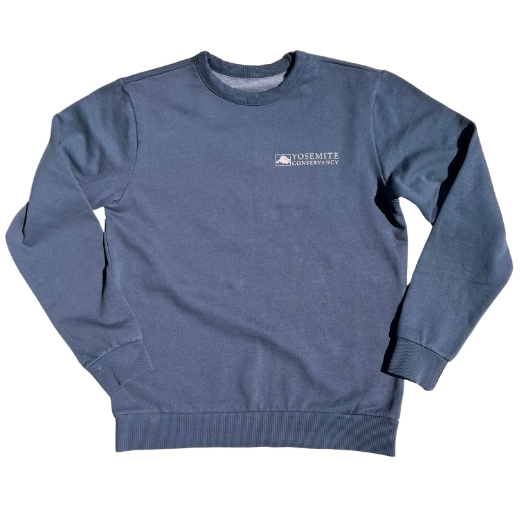 Yosemite Conservancy Fleece Crew - Steel Blue