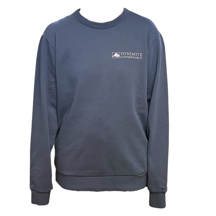 Yosemite Conservancy Fleece Crew - Steel Blue