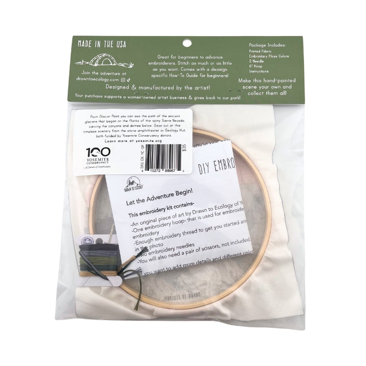 Glacier Point View - Embroidery Kit