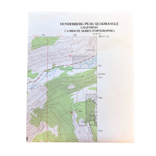 Dunderberg Peak 7.5M Quad Map