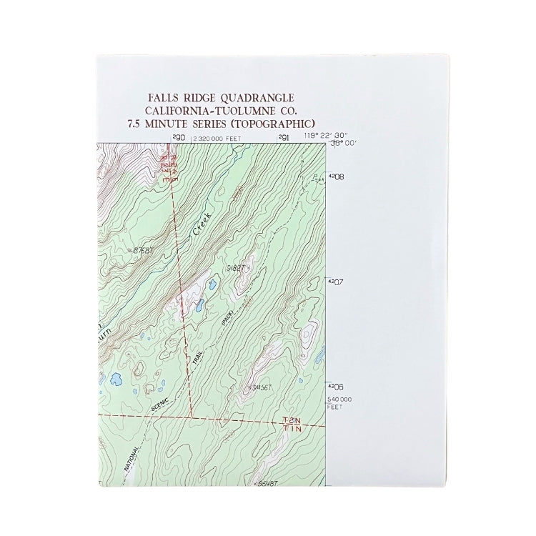 Summit Ridge Maps Falls Ridge 7.5M Quad Map – Yosemite Conservancy