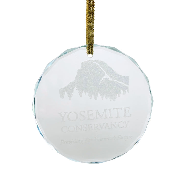 YC Logo Glass Ornament