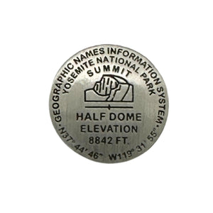 Half Dome Benchmark Pin