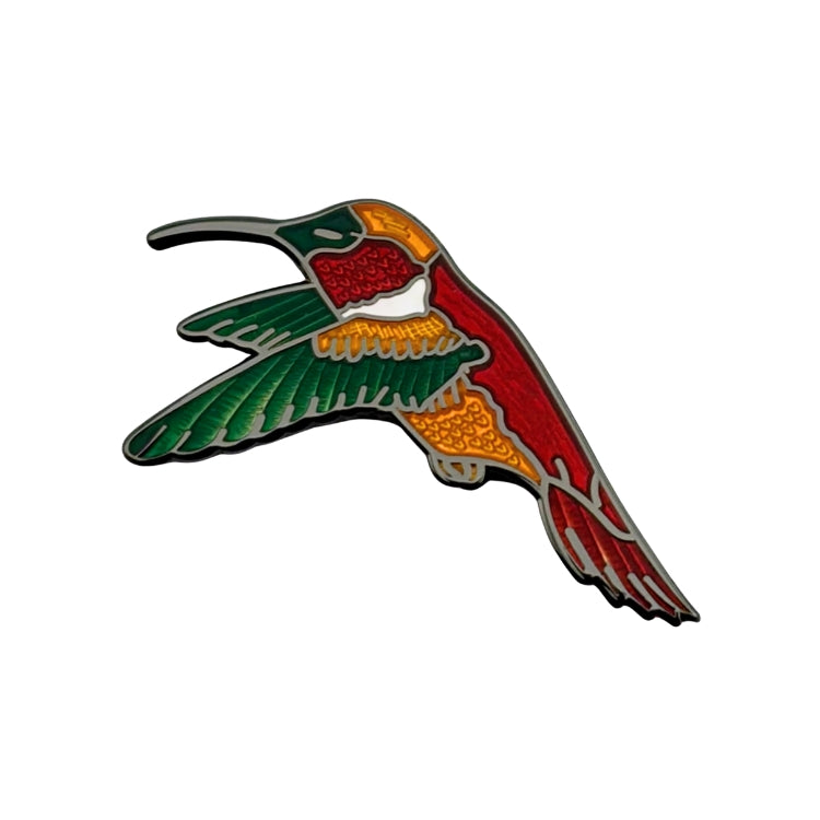 Rufous Hummingbird Pin