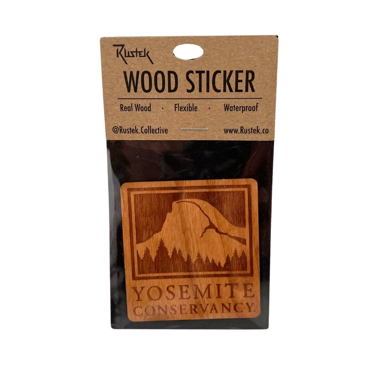 Logo Wood Vertical Sticker