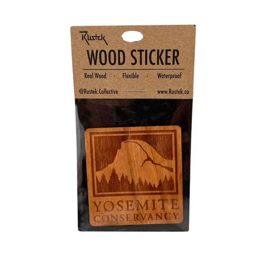 Logo Wood Vertical Sticker