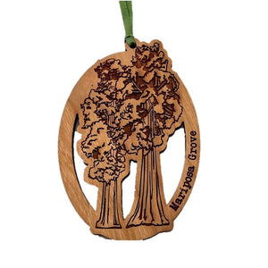 Mariposa Grove Wooden Ornament