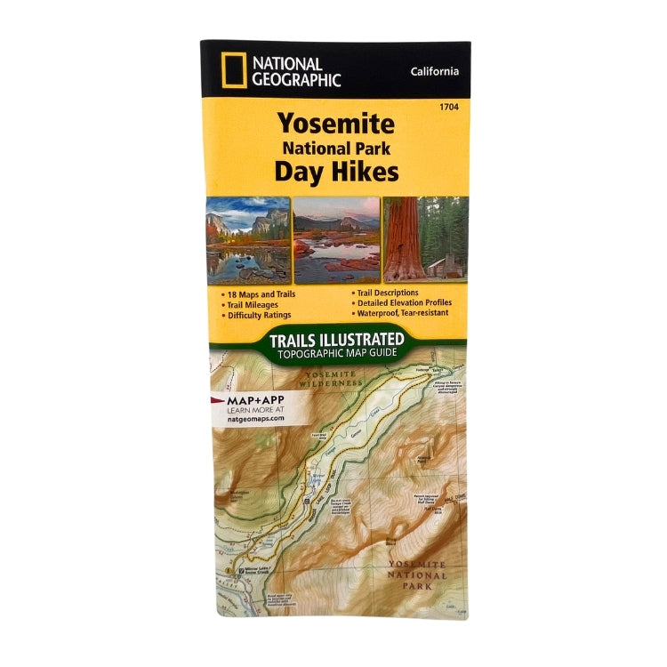 National Geographic YNP Day Hikes Booklet Map