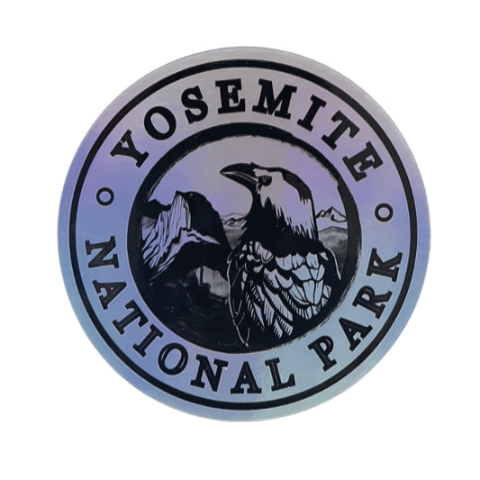 Half Dome Raven Holographic Sticker
