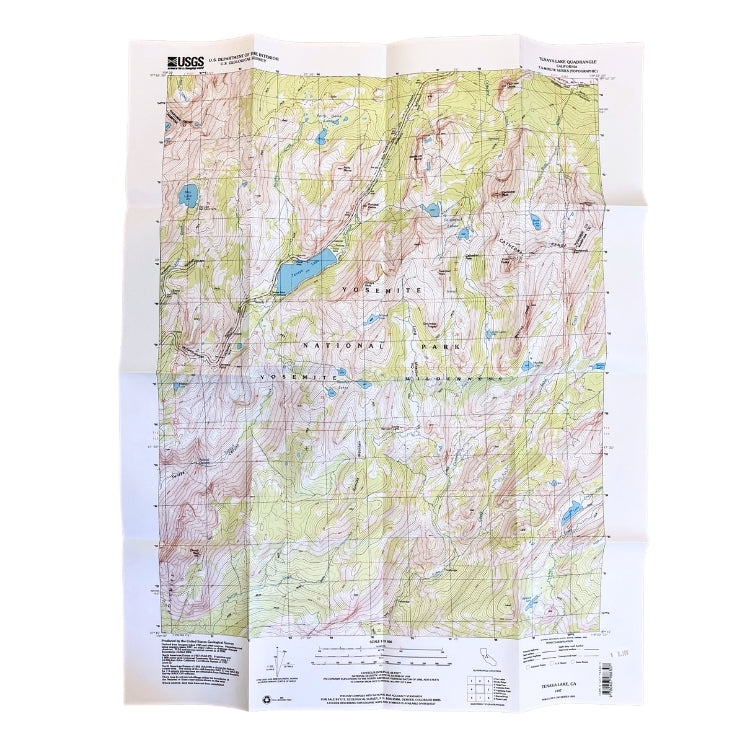 Tenaya Lake 7.5M Quad Map