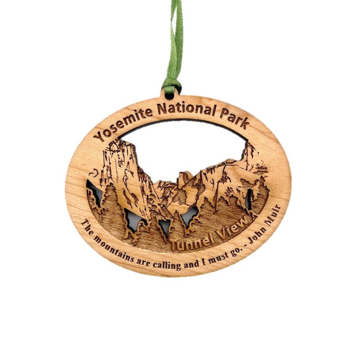 Tunnel View Wooden Ornament