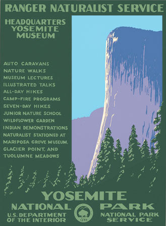 Yosemite WPA Postcard