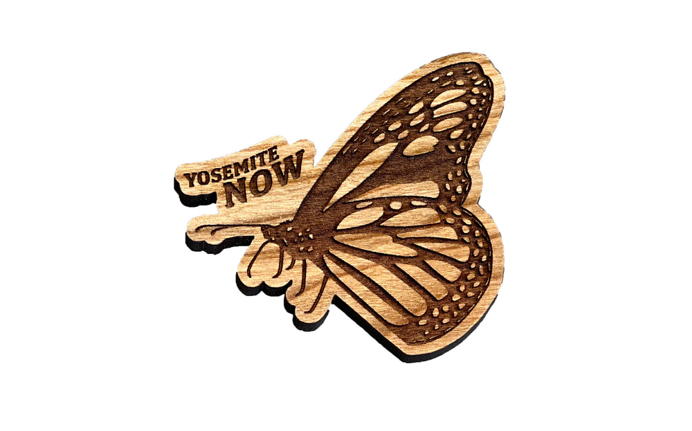 Yosemite Now Butterfly Wooden Magnet