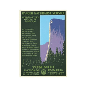 Yosemite National Park WPA Postcard