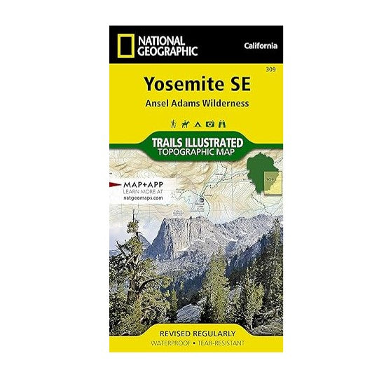 Yosemite SE Trails Illustrated: Ansel Adams Wilderness Topographical Map