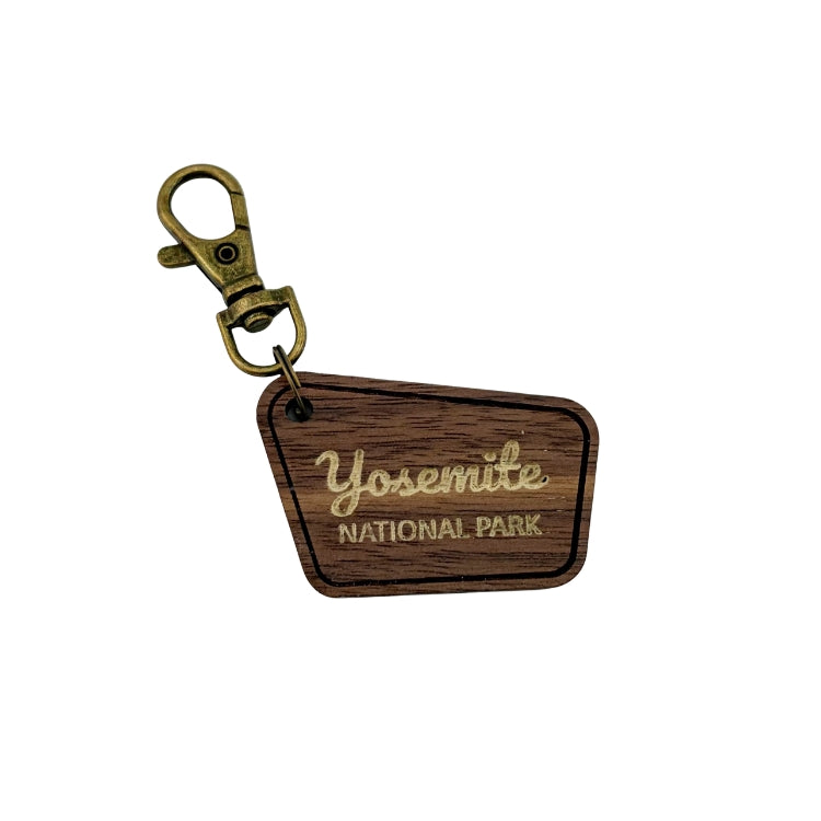 Yosemite Wood Sign Keychain
