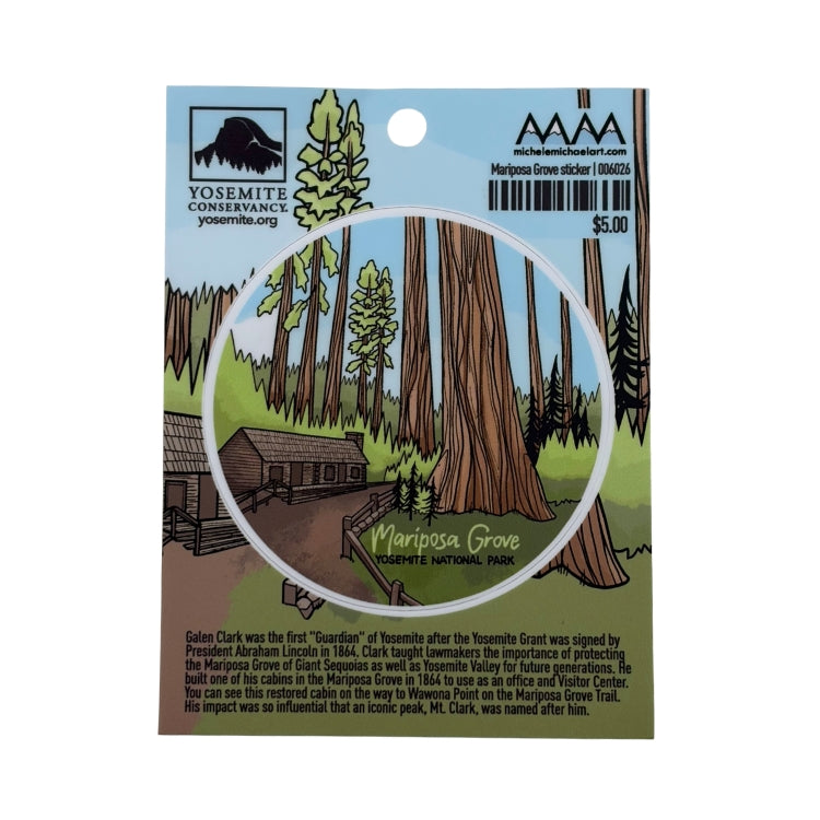 Mariposa Grove Cabin Sticker