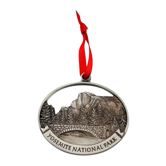 Half Dome Stoneman Bridge Pewter Ornament