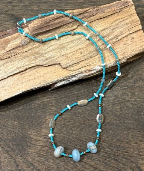 Beaded Gemstone Necklace