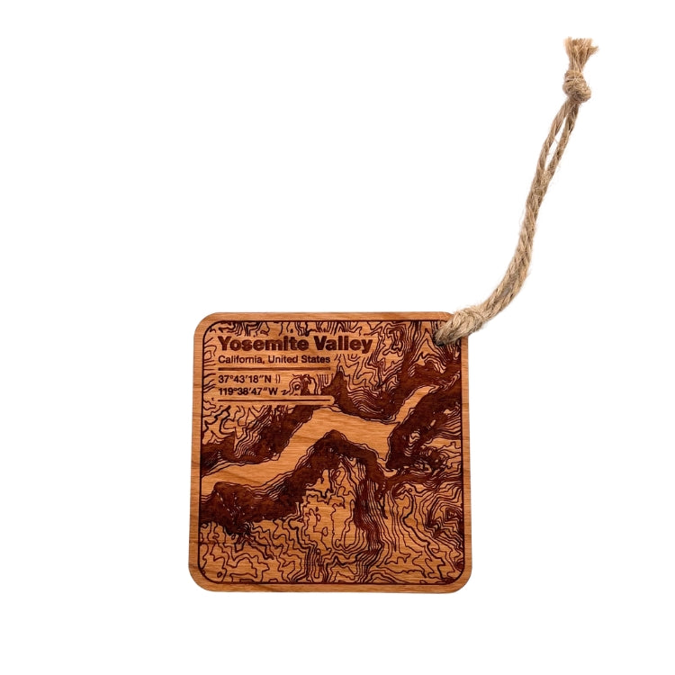 Yosemite Valley Topo Ornament