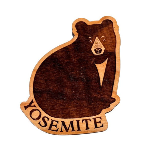 Yosemite Bear Wood Magnet